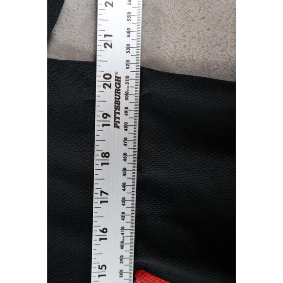 Sport-Tek Baseball Jersey Shirt Mens Medium Black Big Show 18 Button Logo Front - Picture 6 of 7